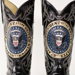 Cowboy Boots Made by Tony Lama for President George H. W. Bush