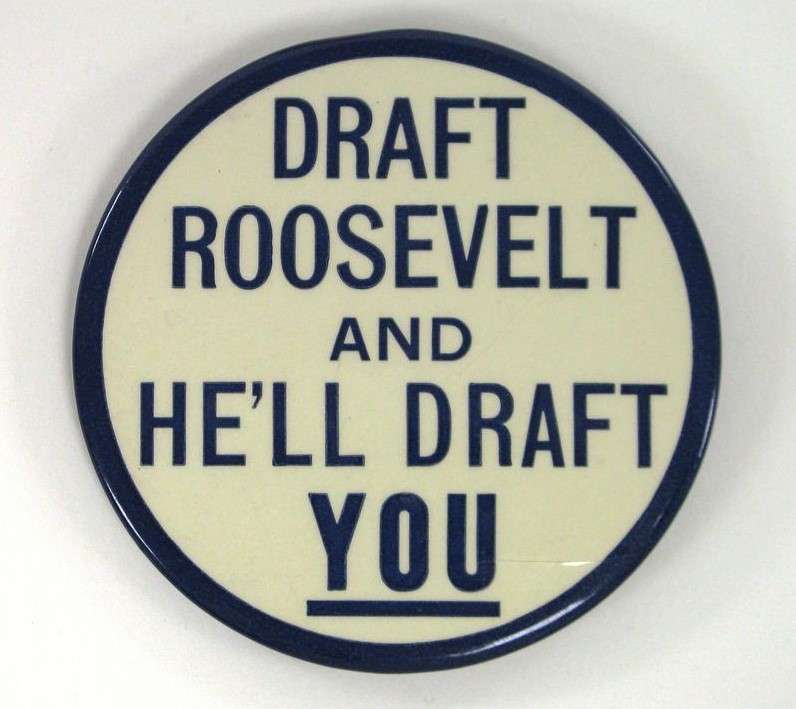 Anti-Roosevelt Campaign Button