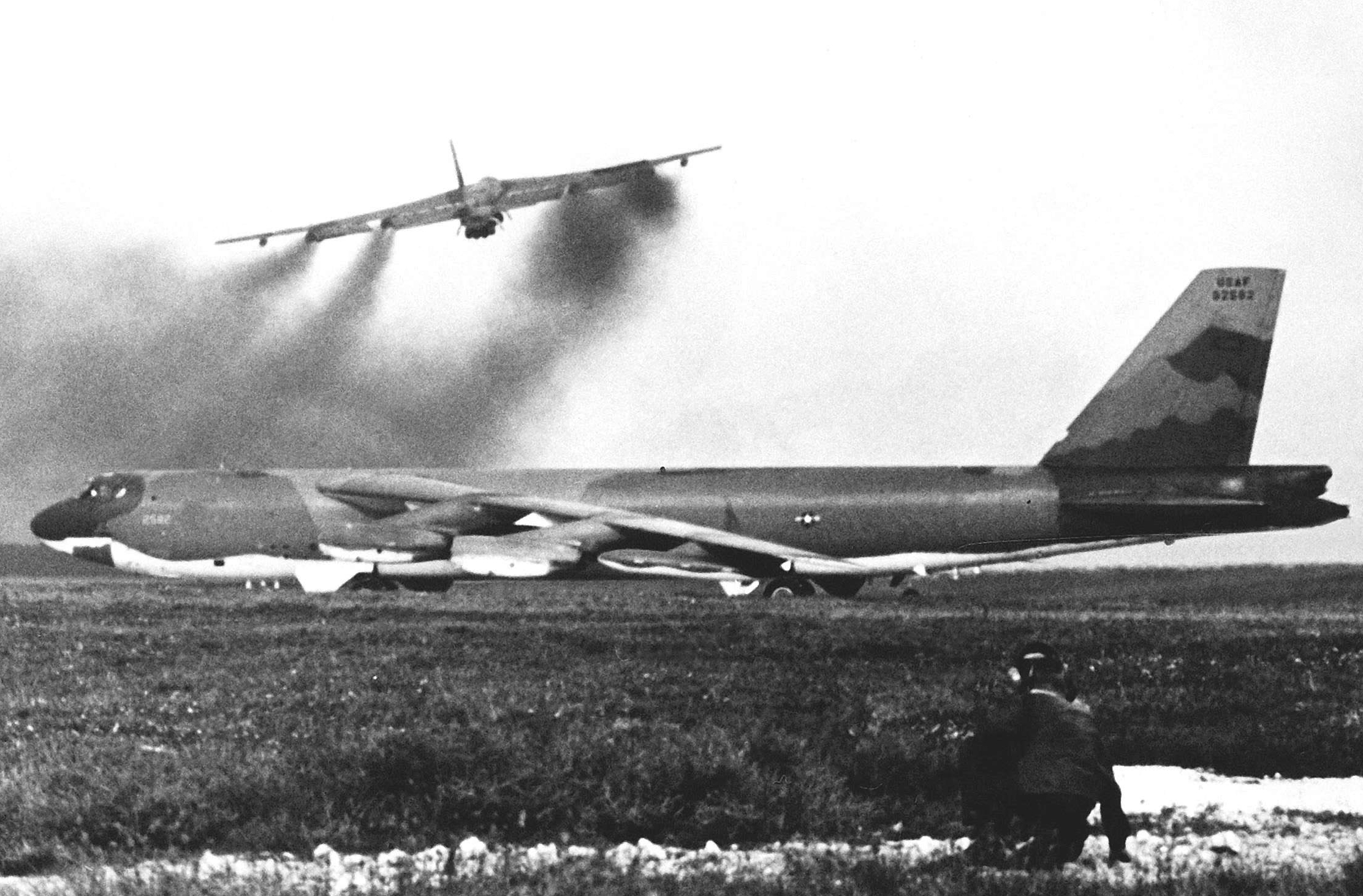 Stratofortress Aircraft Take Off for Bombing Missions
