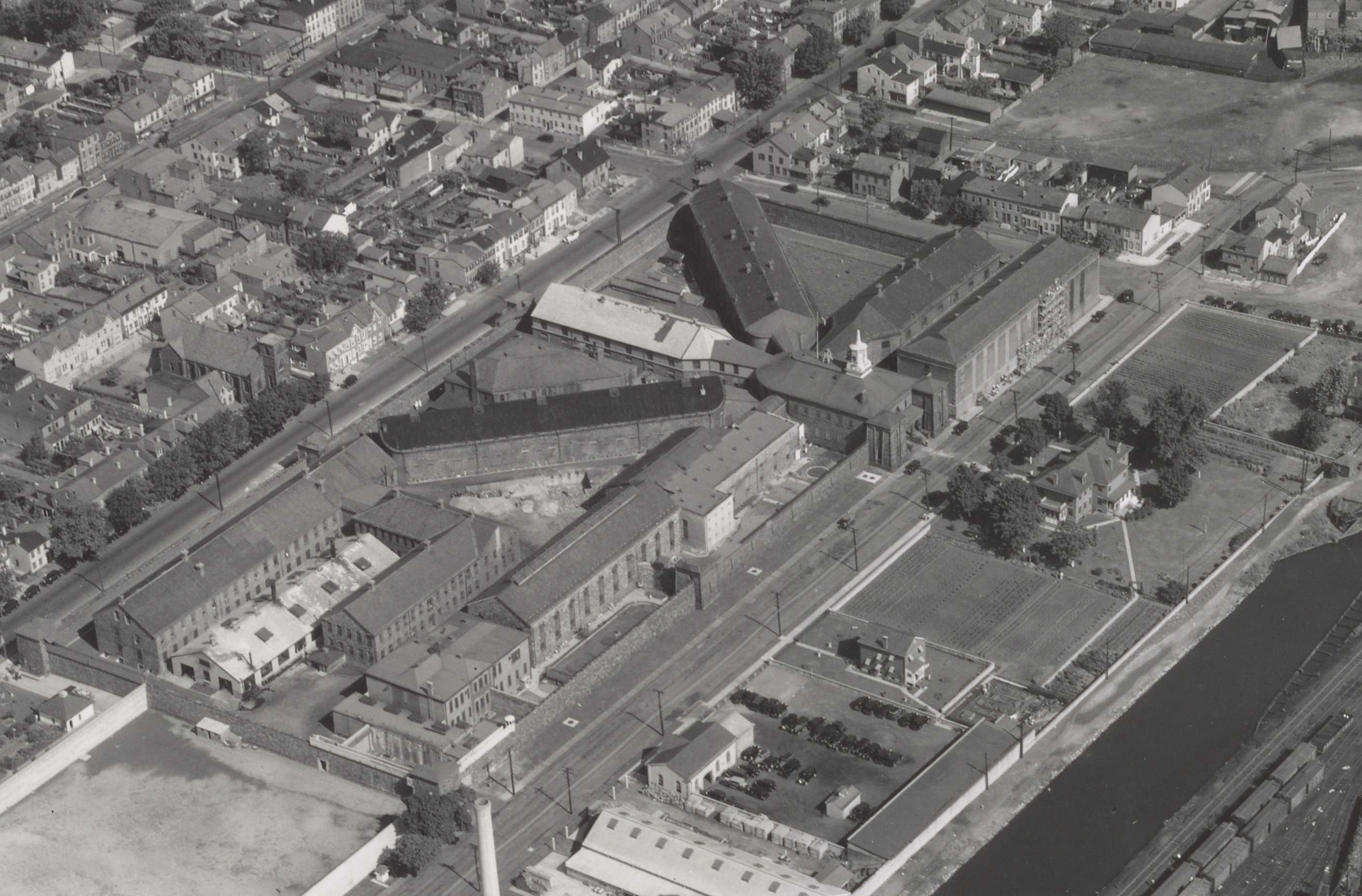 Airscape of State Prison, Trenton, NJ