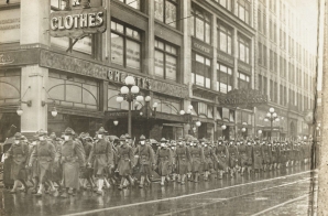 The 39th Regiment Headed to France Marched Through Seattle, Washington