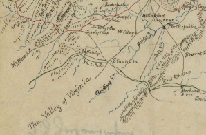 Route of the Army of the Valley from Pendleton County to the Battle of Winchester
