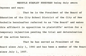 Answering Affidavit of Merryle Rukeyser from Taylor v. New Rochelle