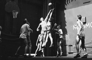 Photograph of Navy Pilots Playing Basketball on the USS Monterey