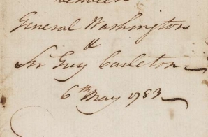 Minutes of a Conference between George Washington and Guy Carleton