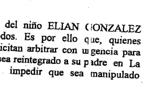 Correspondence between Bill Clinton and Two Nobel Peace Prize Winners about Elian Gonzalez
