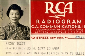 Radiogram about Mabel Ping-Hua Lee