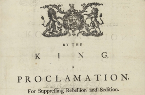 By the King, A Proclamation for Suppressing Rebellion and Sedition