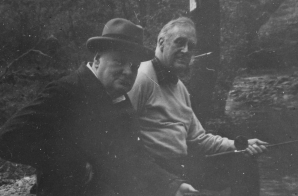 Franklin D. Roosevelt and Winston Churchill at Shangri La