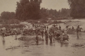 The 32nd Infantry Crossing Porac River in the Philippines