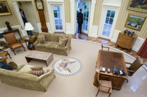 President Barack Obama Departs the Oval Office on Inauguration Day