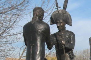 Lewis and Clark Sculpture at Falls of the Ohio State Park