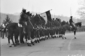Ceremony at West Point with Buffalo Soldiers on Horseback