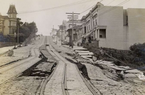 Union Street Car Line After the 1906 San Francisco Earthquake