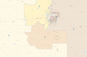 113th Congress of the United States, Colorado State Map