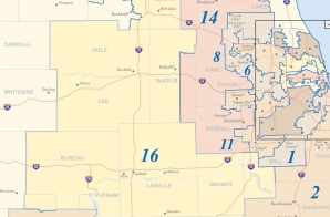 113th Congress of the United States, Illinois State Map