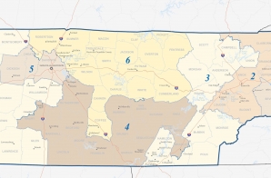 113th Congress of the United States, Tennessee State Map