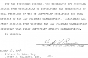 Opinion in Gay Students Organization of the University of New Hampshire v. Bonner