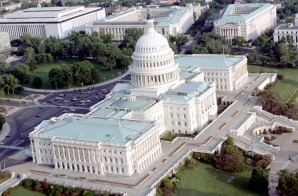 Aerial View of U.S. Capitol