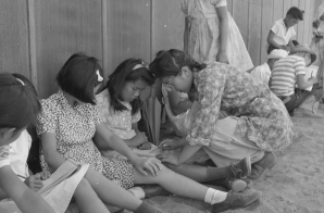 School Children at Manzanar Relocation Center