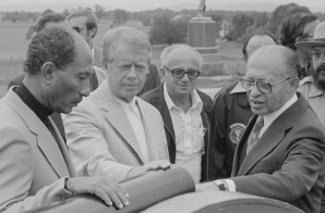 Anwar Sadat, Jimmy Carter, and Menachem Begin at Gettysburg