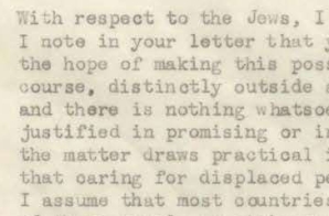 Letter, General Dwight D. Eisenhower to President Harry S. Truman