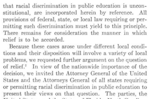 Supreme Court Opinion in Brown v. Board of Education