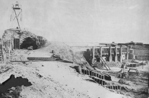 Three Photographs of Damage Done To Fort Sumter
