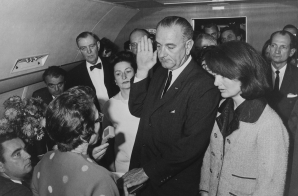 Lyndon Baines Johnson Taking the Presidential Oath of Office
