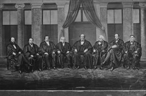Hon. Salmon P. Chase, Chief Justice, with Supreme Court Justices