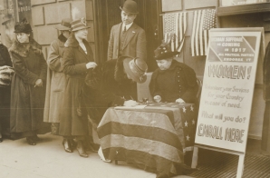 Women Enrolling in the War Effort