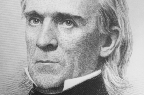 President James K. Polk, circa 1840s. Copy of engraving by H. W. Smith