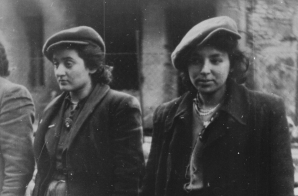 Women prisoners. Copy of German photograph taken during the destruction of the Warsaw Ghetto, Poland