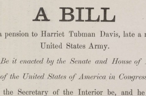 Bill Granting a Pension to Harriet Tubman Davis