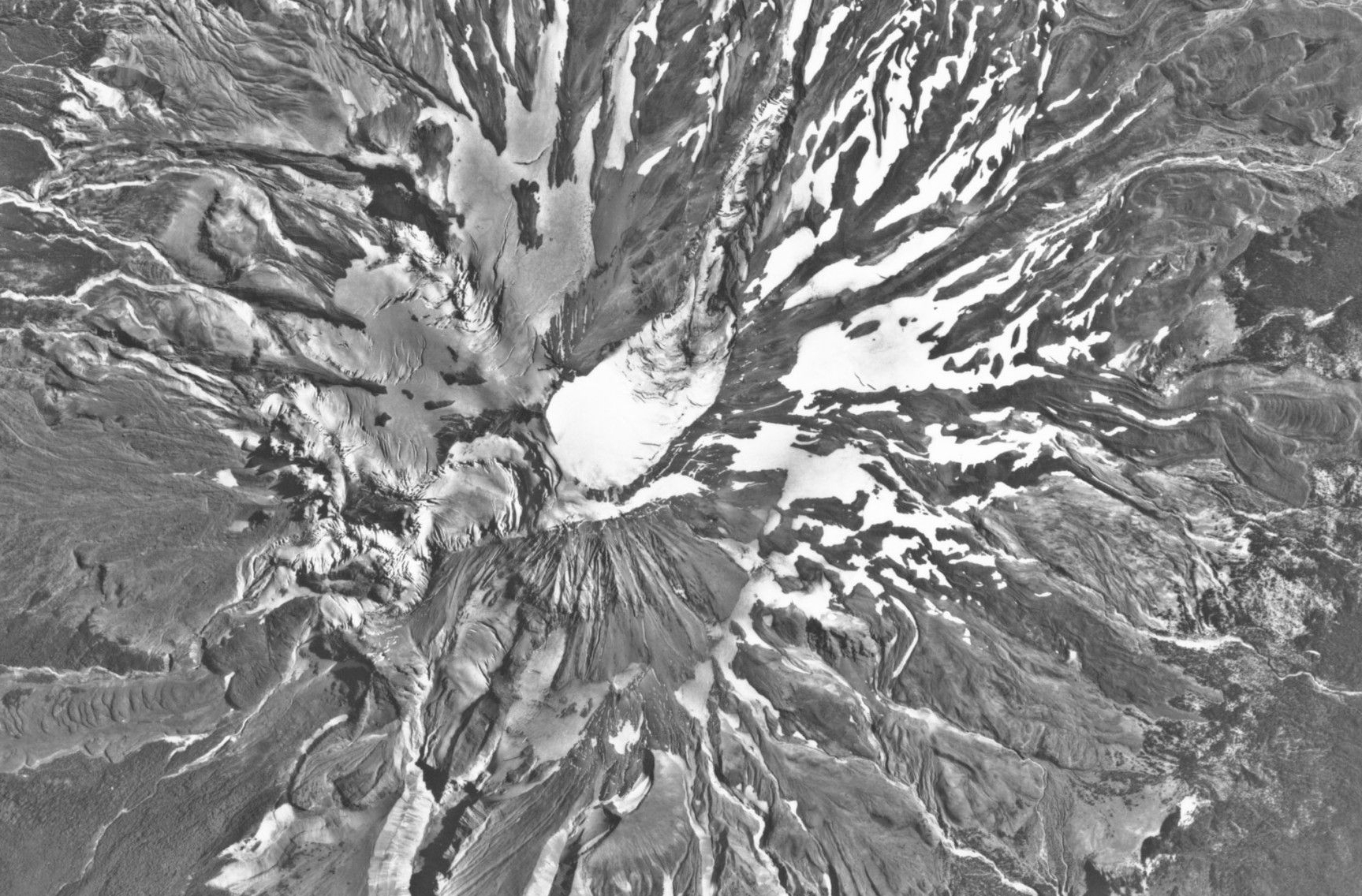 Aerial Photograph of Mount Saint Helen