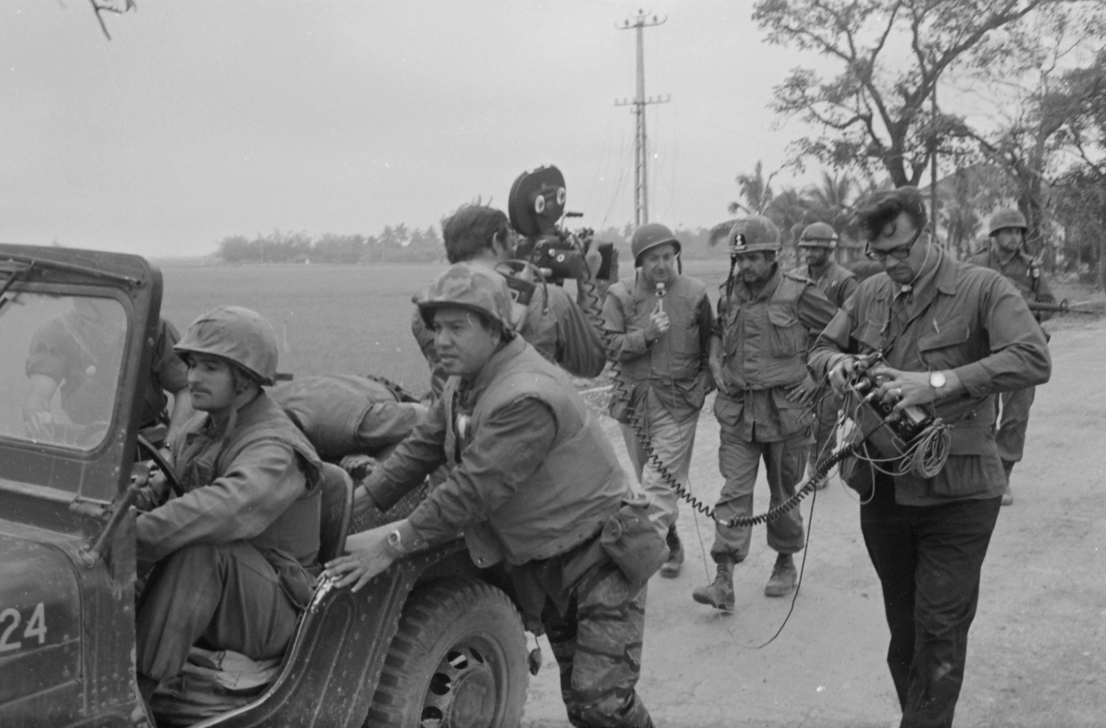 Walter Cronkite and a CBS Camera Crew in Vietnam
