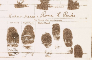 Fingerprint Card of Rosa Parks