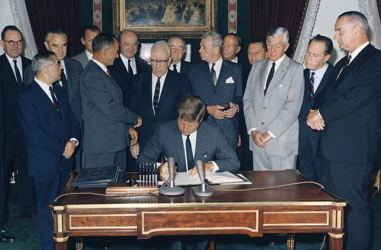 Signing of the Nuclear Test Ban Treaty