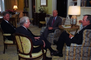 President Clinton Meeting with Former Presidents to Discuss NAFTA
