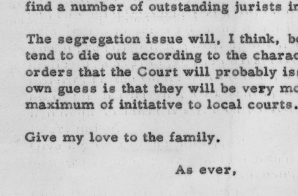 Letter from President Eisenhower to E. E. "Swede" Hazlett