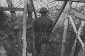 Barbed Wire Gate to Trench