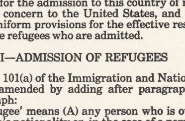 The Refugee Act of 1980
