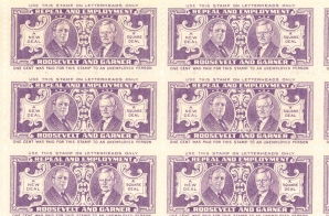 1932 Roosevelt Presidential Campaign Stamps