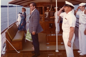 The Nixons Aboard the Presidential Yacht