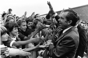 Richard Nixon Greeting School Children