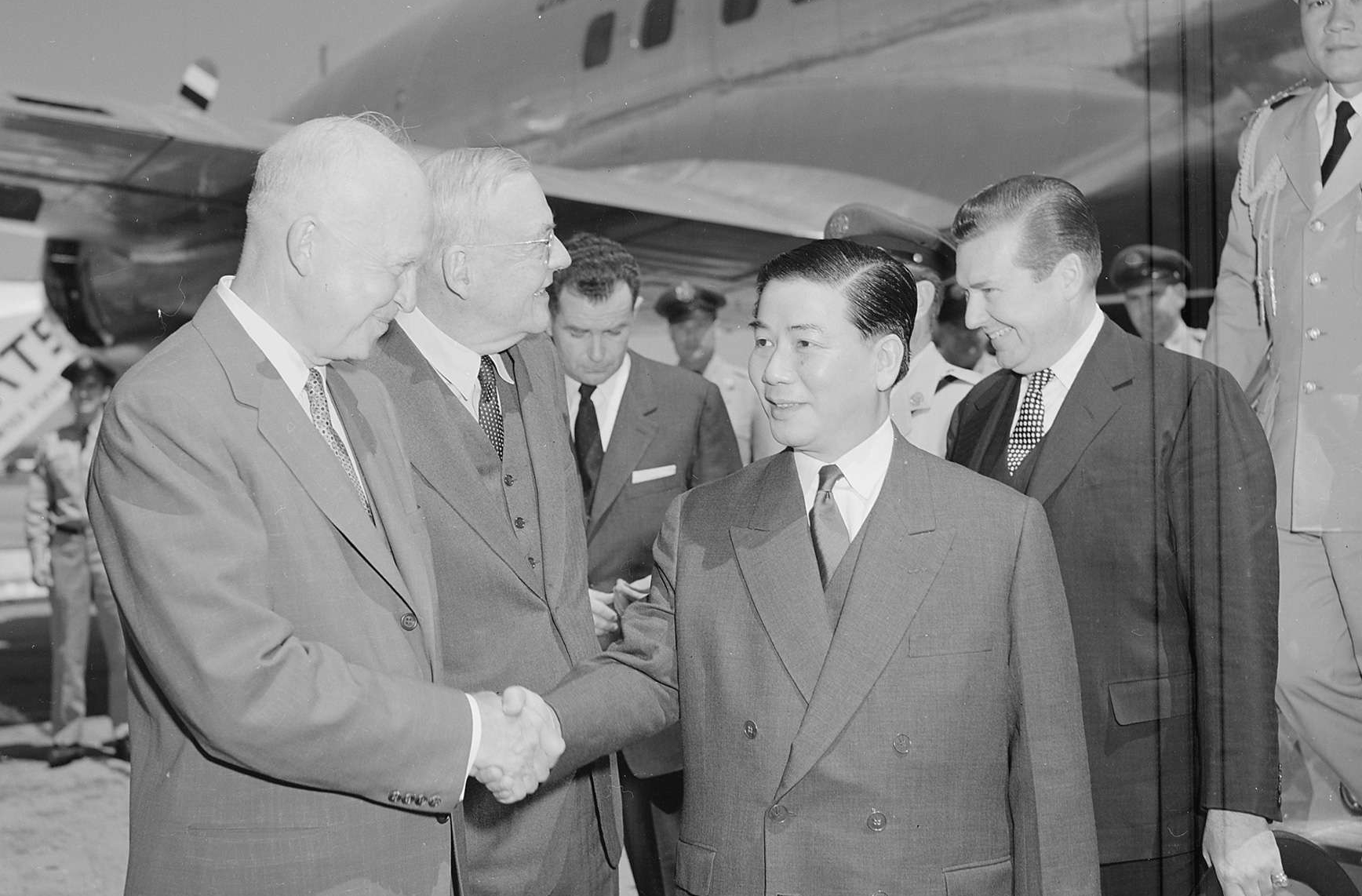 President Eisenhower Greets Ngo Dinh Diem