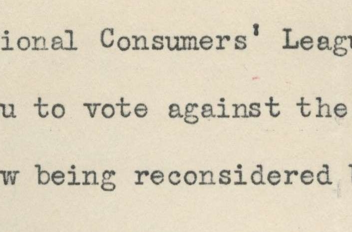 Letter from the National Consumers
