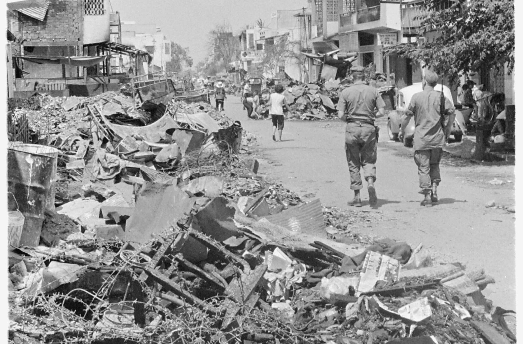 Suburb of Saigon That was Burned by the South Vietnamese Army