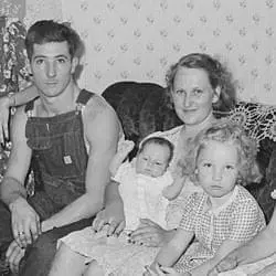 Photograph of Coal Miner Carl Ruth and His Family - DocsTeach