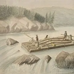 Drawing of Raft - DocsTeach